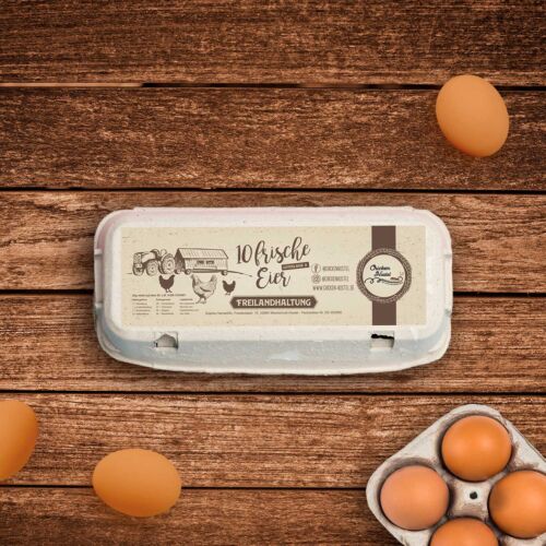 Chicken Hostel Egg Label